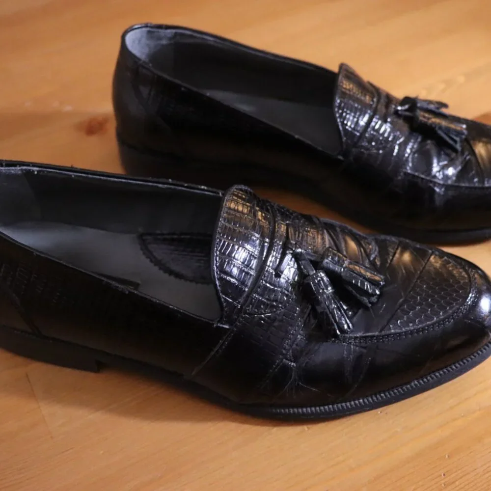 Stacy Adams Genuine Snakeskin Loafer Men’s Size 10